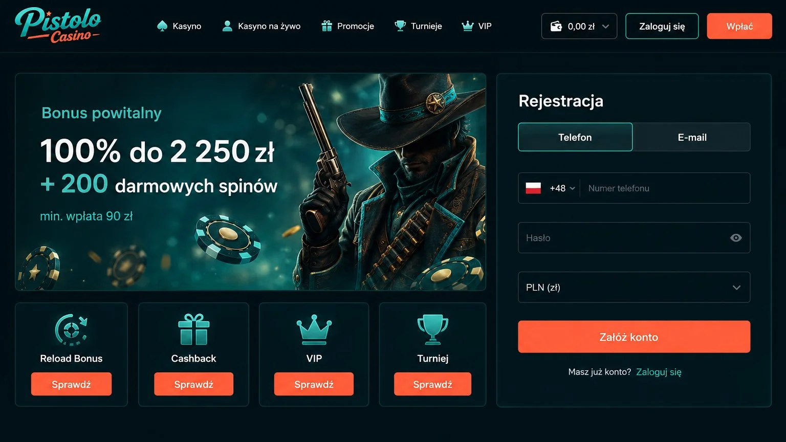 Rejestracja konta w Pistolo Casino i pistolo casino login krok po kroku Rejestracja konta w Pistolo Casino i pistolo casino login