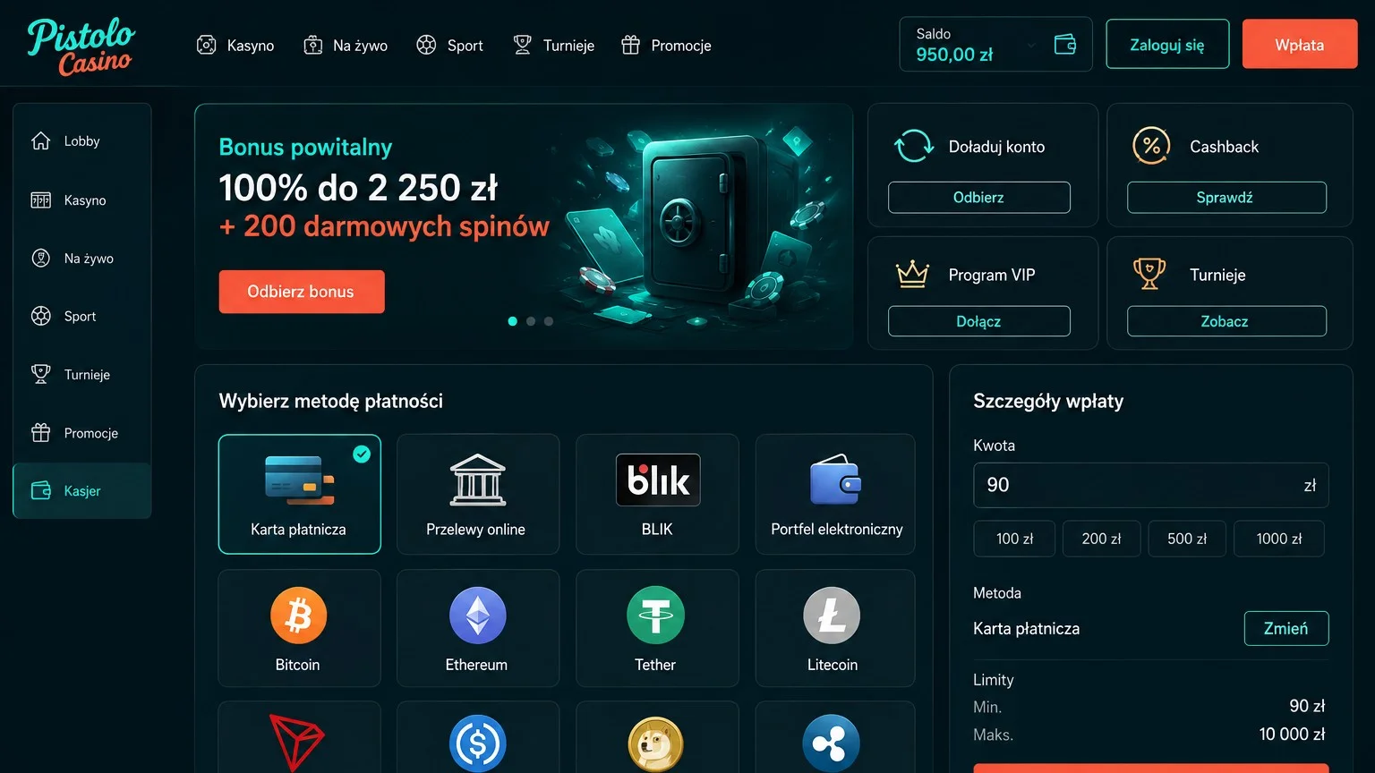 Aktualne promocje bez depozytu w Pistolo Kasyno w 2026 Aktualne promocje bez depozytu w Pistolo Kasyno